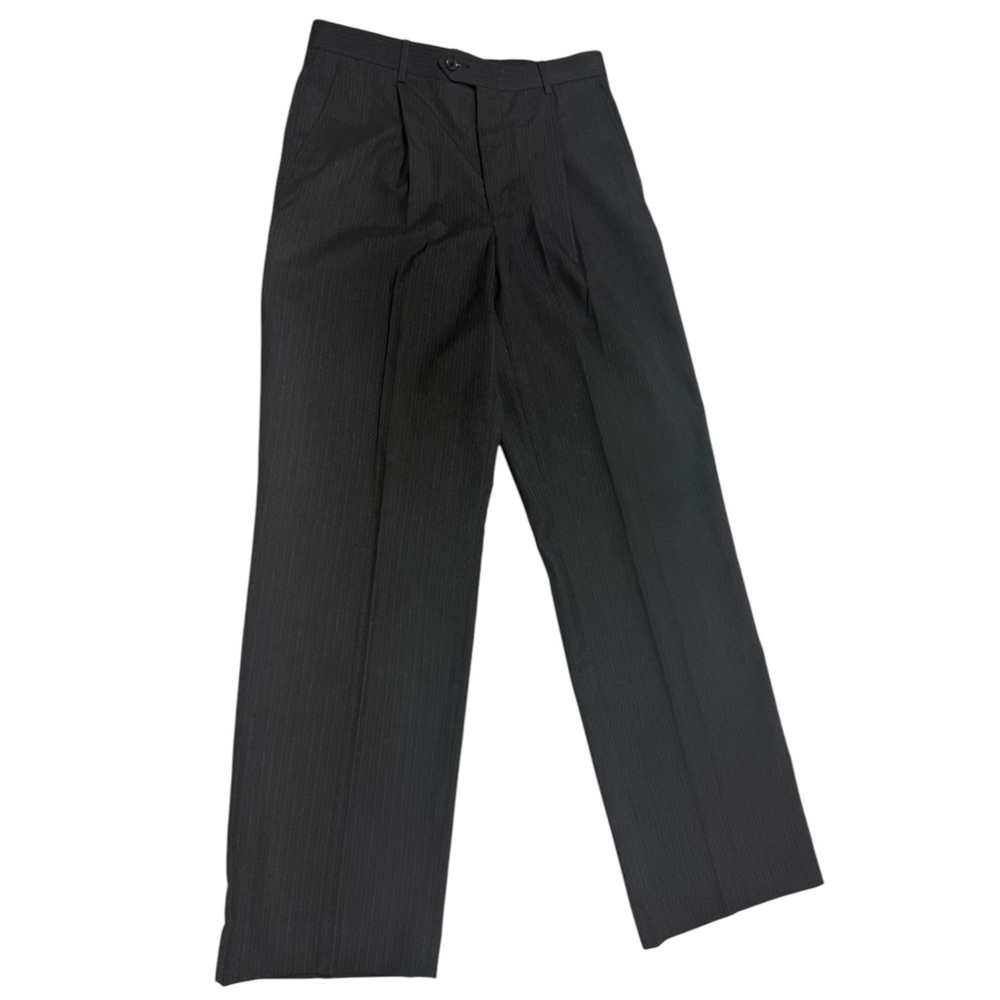 Bruno Corza Classic Black Striped Dress Pants